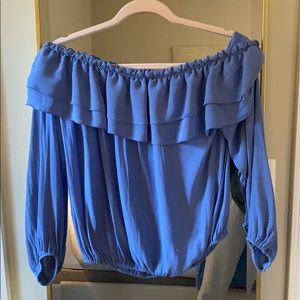 off the shoulder ruffle top